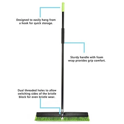 Flash Sale ✔️ Brooms & Dustpans Alpine Industries 18" Green Multi-Surface Push Broom, (2-Pack) 🔥 7 Flash Sale ✔️ Brooms & Dustpans Alpine Industries 18" Green Multi-Surface Push Broom, (2-Pack) 🔥 - Image 5