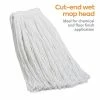 Flash Sale 👏 Wet Mops Coastwide Professional™ Cut-End Wet Mop Head, #32, Rayon, 1" Headband, White (CW57747) 👍 -Cleaning Tools Sales unnamed file 2145