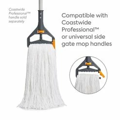 Flash Sale 👏 Wet Mops Coastwide Professional™ Cut-End Wet Mop Head, #32, Rayon, 1" Headband, White (CW57747) 👍 -Cleaning Tools Sales unnamed file 2147