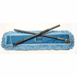 Deals 🤩 Dust Mops & Dusters O'Dell Click-N-Go Blue/Gray Looped End 36"L Re-usable Dust Mop Starter Kit (CGH600MHL36) 😀