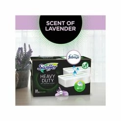 Outlet 🥰 Wet Mops Swiffer Sweeper TRAP + LOCK  Heavy-Duty Wet Mop Cloth, Lavender, 32/Pack (00739)  ) ❤️ -Cleaning Tools Sales unnamed file 233