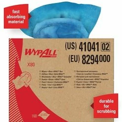 Budget 👏 WypAll® Wipers WypAll X80 HydroKnit Wipers, Blue, 160/Carton (41041) 🧨 -Cleaning Tools Sales unnamed file 244