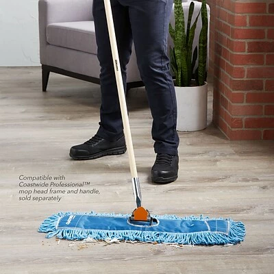 Buy 👍 Dust Mop Heads Coastwide Professional™ Looped-End Dust Mop Head, Cotton, 24" X 5", Blue (CW56759) ⭐ 7 Buy 👍 Dust Mop Heads Coastwide Professional™ Looped-End Dust Mop Head, Cotton, 24" X 5", Blue (CW56759) ⭐ - Image 5