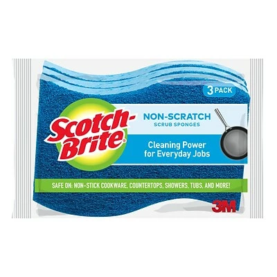 Best Pirce ❤️ Sponges & Hand Pads Scotch-Brite® Non-Scratch Scrub Sponge, Blue, 3/Pack (MP-3-8-D) 🔔 4 Best Pirce ❤️ Sponges & Hand Pads Scotch-Brite® Non-Scratch Scrub Sponge, Blue, 3/Pack (MP-3-8-D) 🔔 - Image 2