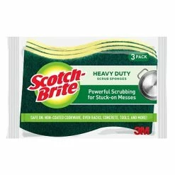 Deals 🔥 3M Cleaning Cloths & Sponges Scotch-Brite® Heavy Duty Scrub Sponge, Green/Yellow, 3/Pack (HD-3) 🧨 -Cleaning Tools Sales unnamed file 288