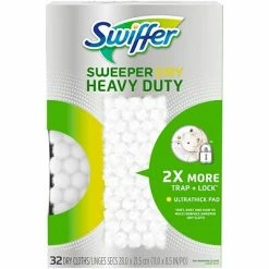 Wholesale 💯 Swiffer Wet® Cloth Refills Swiffer Sweeper Heavy Duty Dry Sweeping Cloths, 32/Pack(77198) ❤️