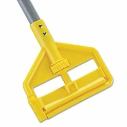 Outlet 🔔 Mop Heads Rubbermaid Commercial Products Fiberglass Wet Mop Handle, 54", Gray/Yellow (RCPH145) ✔️