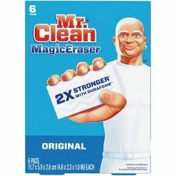 Best reviews of 💯 Sponges & Hand Pads Mr. Clean Magic Eraser Original, Cleaning Pads With Durafoam, 6 Count, 6 Packs/Carton (79009) 🔥