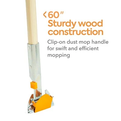 Promo 🥰 Coastwide Professional™ 60" Dust Mop Handle, Wood (CW56769) ✨ 3 Promo 🥰 Coastwide Professional™ 60" Dust Mop Handle, Wood (CW56769) ✨