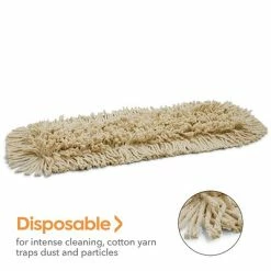 Coupon 😉 Dust Mop Heads Coastwide Professional™ Economy Cut-End Dust Mop Head, Cotton, 24" X 5", White (CW56757) 👏 -Cleaning Tools Sales unnamed file 366