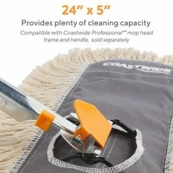 Coupon 😉 Dust Mop Heads Coastwide Professional™ Economy Cut-End Dust Mop Head, Cotton, 24" X 5", White (CW56757) 👏 -Cleaning Tools Sales unnamed file 367
