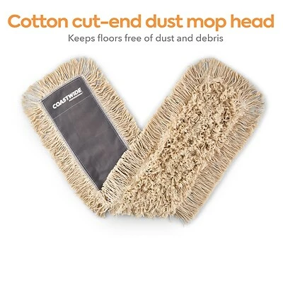 Budget 🧨 Dust Mop Heads Coastwide Professional™ Cut-End Dust Mop Head, Cotton, 36" X 5", White (CW56754) 🎉 3 Budget 🧨 Dust Mop Heads Coastwide Professional™ Cut-End Dust Mop Head, Cotton, 36" X 5", White (CW56754) 🎉