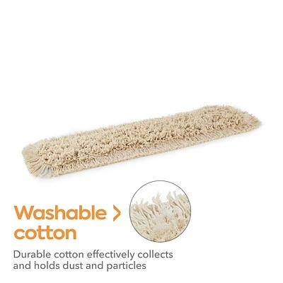 Budget 🧨 Dust Mop Heads Coastwide Professional™ Cut-End Dust Mop Head, Cotton, 36" X 5", White (CW56754) 🎉 5 Budget 🧨 Dust Mop Heads Coastwide Professional™ Cut-End Dust Mop Head, Cotton, 36" X 5", White (CW56754) 🎉 - Image 3