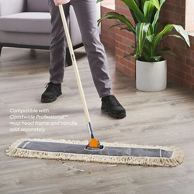 Budget 🧨 Dust Mop Heads Coastwide Professional™ Cut-End Dust Mop Head, Cotton, 36" X 5", White (CW56754) 🎉 7 Budget 🧨 Dust Mop Heads Coastwide Professional™ Cut-End Dust Mop Head, Cotton, 36" X 5", White (CW56754) 🎉 - Image 5