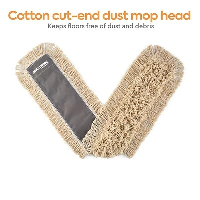 Cheap 💯 Dust Mop Heads Coastwide Professional™ Cut-End Dust Mop Head, Cotton, 48" X 5", White (CW56755) 💯 3 Cheap 💯 Dust Mop Heads Coastwide Professional™ Cut-End Dust Mop Head, Cotton, 48" X 5", White (CW56755) 💯