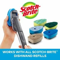Flash Sale 🛒 3M Cleaning Cloths & Sponges Scotch-Brite™ Advanced Soap Control Non-Scratch Dishwand, Blue, 1/Pack (451U-4) ⌛ -Cleaning Tools Sales unnamed file 402