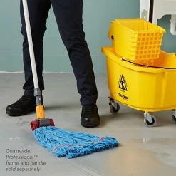 Best Sale 🎁 Wet Mops Coastwide Professional™ Looped-End Wet Mop Head, Large, Recycled Blend, 5" Headband, Blue (CW57750) 👍 -Cleaning Tools Sales unnamed file 429