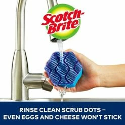 Deals 🌟 3M 3M Cleaning Cloths & Sponges Scotch-Brite® Scrub Dots Advanced Non-Scratch Sponge Scrubbers, Blue, 2/Pack (SDA-2) ✔️ -Cleaning Tools Sales unnamed file 43
