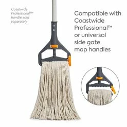 Promo 💯 Wet Mops Coastwide Professional™ Cut-End Wet Mop Head, #20, Cotton, 1" Headband, White (CW57743) 🎁 -Cleaning Tools Sales unnamed file 433