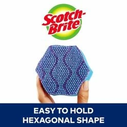 Deals 🌟 3M 3M Cleaning Cloths & Sponges Scotch-Brite® Scrub Dots Advanced Non-Scratch Sponge Scrubbers, Blue, 2/Pack (SDA-2) ✔️ -Cleaning Tools Sales unnamed file 46