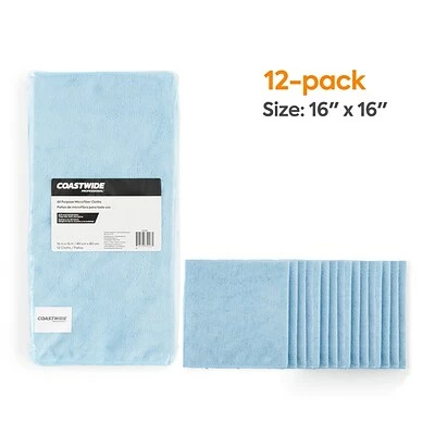 Discount 🤩 Microfiber Cloths, Wipers And Rags Coastwide Professional™ Microfiber Wipers, Blue, 12/Pack (CW45466) 🧨 4 Discount 🤩 Microfiber Cloths, Wipers And Rags Coastwide Professional™ Microfiber Wipers, Blue, 12/Pack (CW45466) 🧨 - Image 2