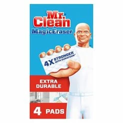 Best deal ❤️ Mr. Clean® Magic Eraser Mr. Clean Magic Eraser Extra Durable, Cleaning Pads With Durafoam, 4/Pack (82038) 🔔