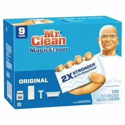 Deals 🛒 Sponges & Hand Pads Mr. Clean Magic Eraser Original, Cleaning Pads With Durafoam, 9 Count (69516) 🌟