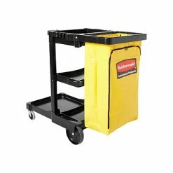Buy 😀 Cleaning Carts Rubbermaid Janitorial Cleaning Cart, Black Plastic (FG617388BLA) ✔️ -Cleaning Tools Sales unnamed file 593