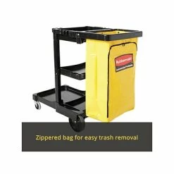 Buy 😀 Cleaning Carts Rubbermaid Janitorial Cleaning Cart, Black Plastic (FG617388BLA) ✔️ -Cleaning Tools Sales unnamed file 598