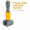 New 🥰 Wet Mops Coastwide Professional™ 60" Clamp Style Wood Wet Mop Handle, Plastic Head (CW58006) 👍 -Cleaning Tools Sales unnamed file 601