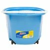 Hot Sale ❤️ Mop Buckets & Wringers Quickie EZ-Glide Bucket On Wheels, 20 Quart/5 Gallon, Blue (20000ZQK) 👍 -Cleaning Tools Sales unnamed file 648