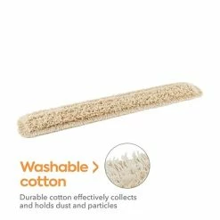 Brand new 🌟 Dust Mop Heads Coastwide Professional™ Cut-End Dust Mop Head, Cotton, 60" X 5", White (CW56756) 🥰 -Cleaning Tools Sales unnamed file 651