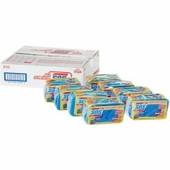 Promo 🎉 Scrub Sponges S.O.S® All Surface Scrubber Sponge, 3 Sponges/Pack, 8 Packs/Case (91028) ⌛