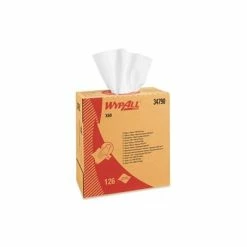 Hot Sale 🔔 Microfiber Cloths, Wipers And Rags WypAll X60 Hydroknit Wipers, White, 126 Wipes/Box (34790) 🔥