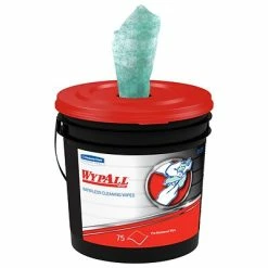 Wholesale 👍 Dry Wipes WypAll Fabric Wipers, White, 75 Wipers/Bucket, 6 Buckets/Carton (91371) 🥰 -Cleaning Tools Sales unnamed file 702