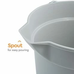 Brand new 🔔 Mop Buckets & Wringers Coastwide Professional™ Plastic Bucket, 10 Qt., Gray (CW58017) ❤️ -Cleaning Tools Sales unnamed file 709