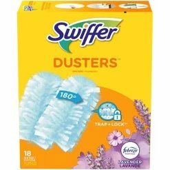 Outlet 🧨 Swiffer® Duster Swiffer Dusters Multi-Surface Blend Refills, Febreze Lavender Scent, Blue, 18/Box (99037) 😉