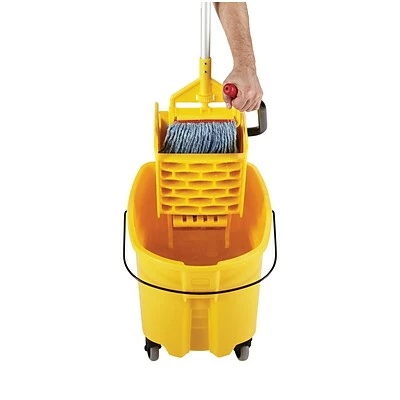 Hot Sale 🛒 Rubbermaid® Mop Bucket/Wringer Rubbermaid WaveBrake® 2.0 Janitorial Side-Press Bucket And Wringer 35 Quart , Yellow (FG758088YEL) 😀 4 Hot Sale 🛒 Rubbermaid® Mop Bucket/Wringer Rubbermaid WaveBrake® 2.0 Janitorial Side-Press Bucket And Wringer 35 Quart , Yellow (FG758088YEL) 😀 - Image 2