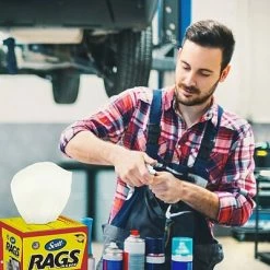 Best Pirce ✨ Heavy Duty Shop Towels Scott Rags In A Box Fabric Wipers, White, 200 Wipers/Box, 8 Boxes/Carton (75260) ❤️ -Cleaning Tools Sales unnamed file 767