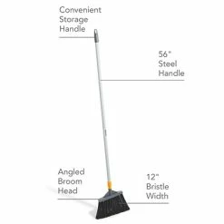 New 🔔 Brooms & Dustpans Coastwide Professional™ Commercial 12" Angled Broom, Gray (CW58004) 😉