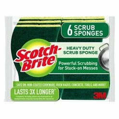 Cheapest ✔️ 3M Cleaning Cloths & Sponges Scotch-Brite® Heavy Duty Scrub Sponges, Green/Yellow, 6/Pack (426) 🔥 -Cleaning Tools Sales unnamed file 8
