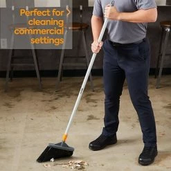 New 🔔 Brooms & Dustpans Coastwide Professional™ Commercial 12" Angled Broom, Gray (CW58004) 😉 -Cleaning Tools Sales unnamed file 801