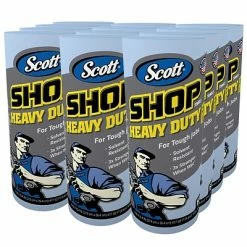 Budget ⭐ Heavy Duty Shop Towels Scott Shop Towels Heavy Duty Nylon Towels, Blue, 55 Sheets/Roll, 12 Rolls/Carton (32992) ❤️ -Cleaning Tools Sales unnamed file 850