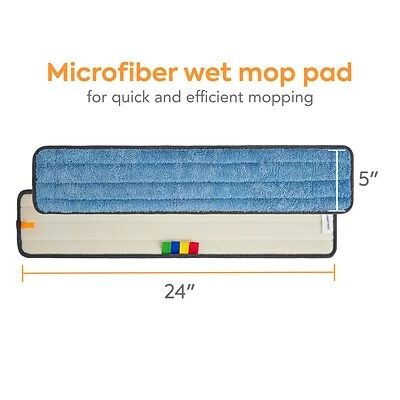 Deals 🛒 Wet Mops Coastwide Professional™ Microfiber Wet Mop Pad, 5" X 24", Blue (CW58012) ⌛ 3 Deals 🛒 Wet Mops Coastwide Professional™ Microfiber Wet Mop Pad, 5" X 24", Blue (CW58012) ⌛