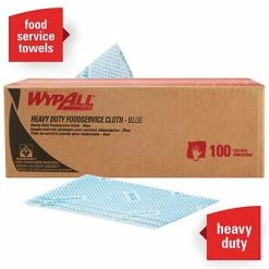 Brand new 👏 Wypall® Microfiber Cloths WypAll HydroKnit Heavy-Duty Fabric Foodservice Cloth, Blue, 100/Carton (51633) 🎉 -Cleaning Tools Sales unnamed file 870