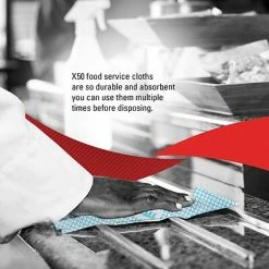 Brand new 👏 Wypall® Microfiber Cloths WypAll HydroKnit Heavy-Duty Fabric Foodservice Cloth, Blue, 100/Carton (51633) 🎉 -Cleaning Tools Sales unnamed file 873