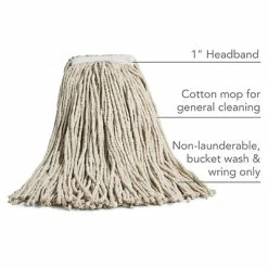 Best reviews of 😀 Wet Mops Coastwide Professional™ Cut-End Wet Mop Head, #32, Cotton, 1" Headband, White (CW57745) 🥰 -Cleaning Tools Sales unnamed file 901