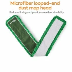 Budget 🎁 Dust Mop Heads Coastwide Professional™ Looped-End Dust Mop Head, Microfiber, 48" X 5", Green (CW56772) 🤩