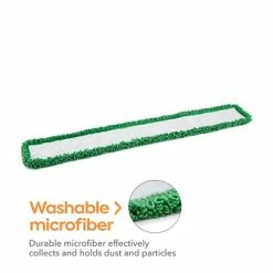 Budget 🎁 Dust Mop Heads Coastwide Professional™ Looped-End Dust Mop Head, Microfiber, 48" X 5", Green (CW56772) 🤩 -Cleaning Tools Sales unnamed file 915