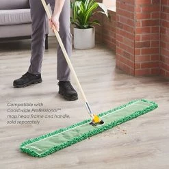 Budget 🎁 Dust Mop Heads Coastwide Professional™ Looped-End Dust Mop Head, Microfiber, 48" X 5", Green (CW56772) 🤩 -Cleaning Tools Sales unnamed file 917